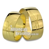 Alianças em ouro 18k 750 Brasília