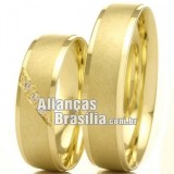 Alianças em ouro 18k 750 Brasília