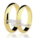 Alianças em ouro 18k 750 Brasília