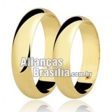 Alianças em ouro 18k 750 brasilia