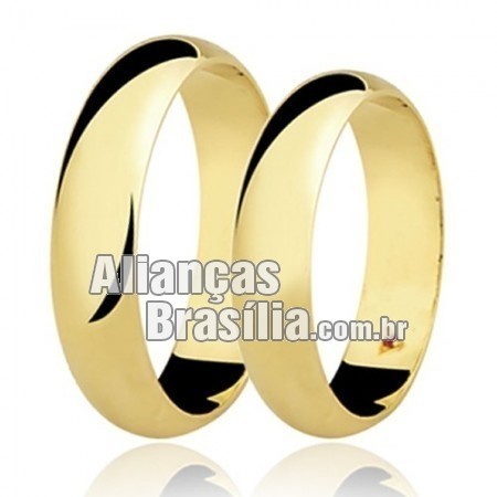 Alianças em ouro 18k 750 brasilia