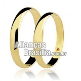 Aliança em ouro 18k Brasília