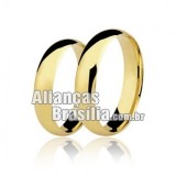 Alianças em ouro 18k 750 Brasília