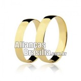 Alianças em ouro 18k 750 Brasília