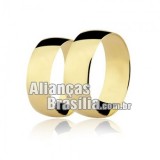 Aliança em ouro amarelo Brasília