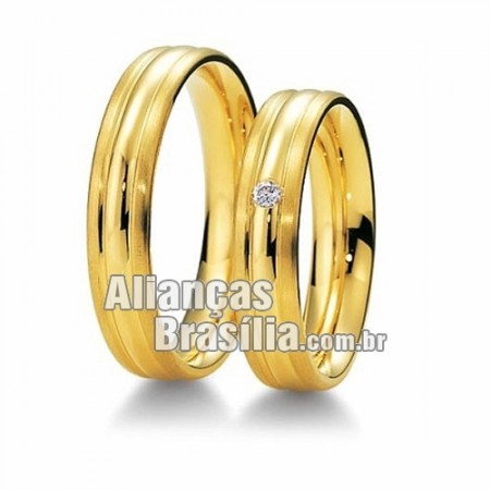 Alianças noivado 18k Df