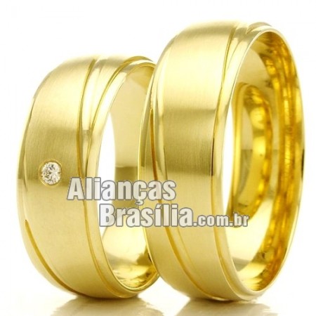 Alianças em ouro 18k Df