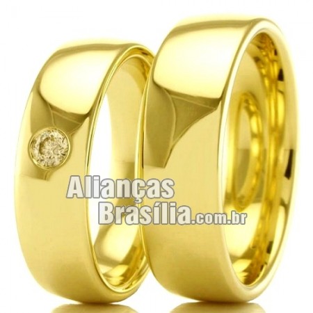 Alianças em ouro para casamento Df